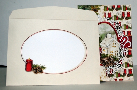Pine Cones and Needles Christmas 5X7 Envelope Kit by Kristina Norbat