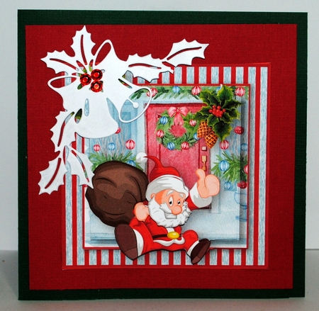 Dropping in With Gifts Decoupage Card Mini Kit by Kristina Norbat