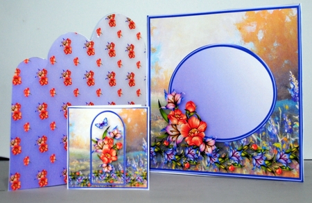 Butterfly Field - Triple Arch Card Mini Kit by Kristina Norbat