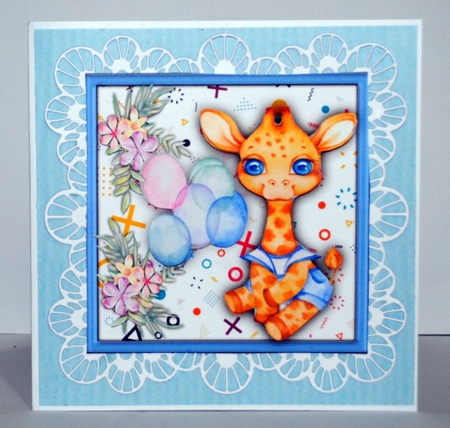 7x7 Mini Kit, giraffes Birthday Balloons by Kristina Norbat