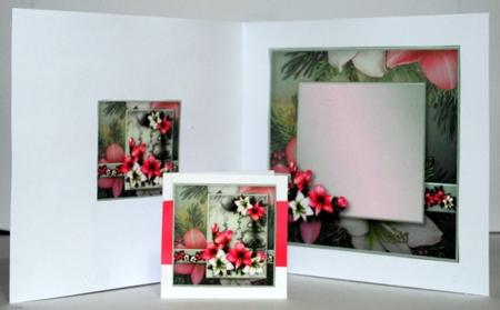 Baubles and Flowers - Decoupage Card Mini Kit by Kristina Norbat