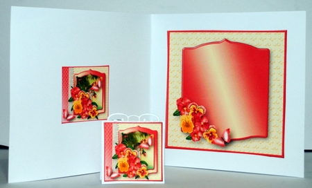 Pansy Posy - Decoupage Card Mini Kit by Kristina Norbat