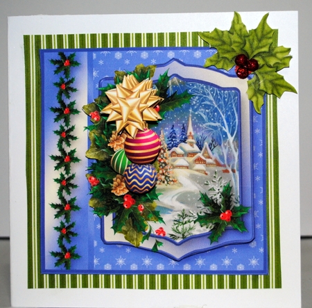 Church on the Hill - Decoupage Card Mini Kit by Kristina Norbat