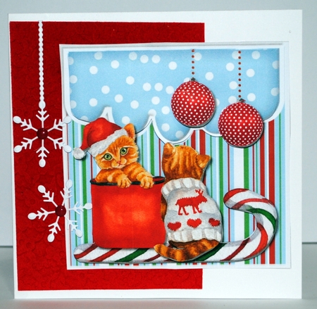 Christmas Kittens Mini Kit by Kristina Norbat