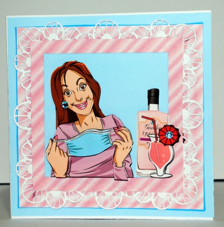 Time To Party Female - Decoupage by Kristina Norbat