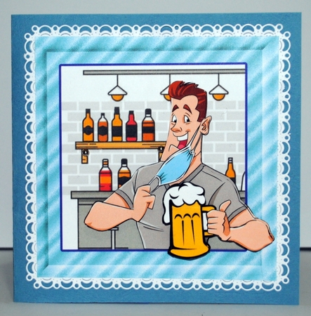 Time To Party Male - Decoupage by Kristina Norbat