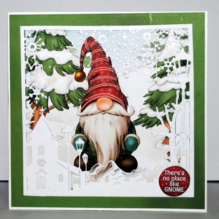 Alfred the Christmas Gnome 8x8 Quick Card Featured Gallery Photo