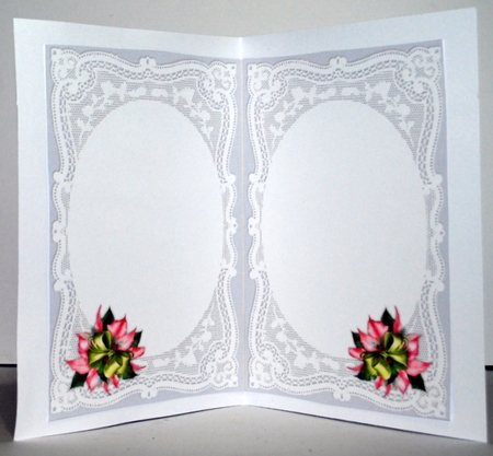 Pink Poinsettias & Cute Snowman Mini Kit by Kristina Norbat