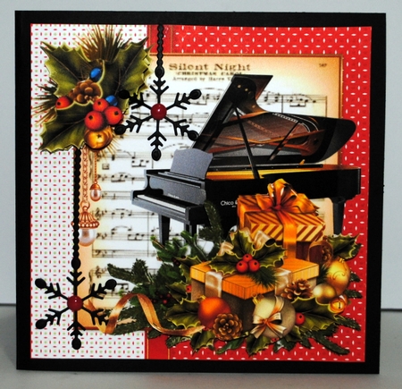 8x8 Musical Christmas Piano mini kit by Kristina Norbat