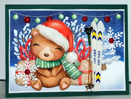 Cute Christmas Bear  Mini Kit by Kristina Norbat