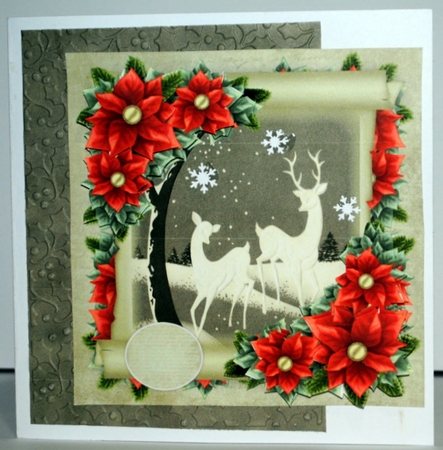 Vintage Deer  Scroll Mini Kit by Kristina Norbat