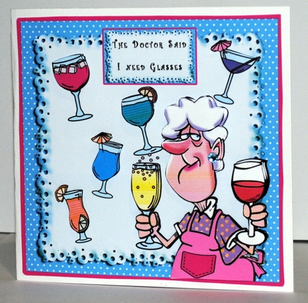 The Doctor Said I Need Glasses - Decoupage by Kristina Norbat