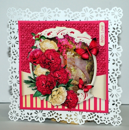 Peony Bouquet - Decoupage Card Mini Kit by Kristina Norbat