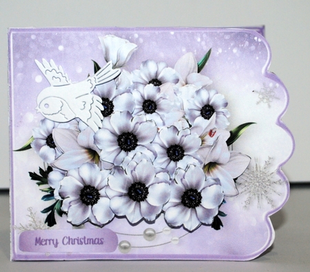 Winter Bouquet - 5 x 7 Side Fold Card Mini Kit by Kristina Norbat