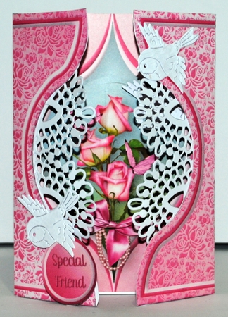 Pink Posy - Aperture Gatefold Card Mini Kit by Kristina Norbat