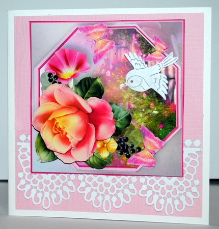 Garden Steps - Decoupage Card Mini Kit by Kristina Norbat