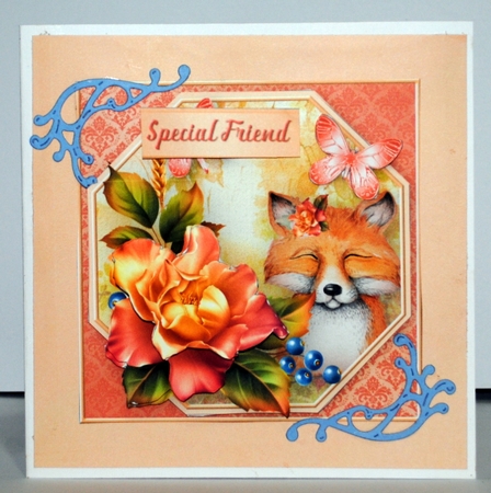 Little Fox - Decoupage Card Mini Kit by Kristina Norbat