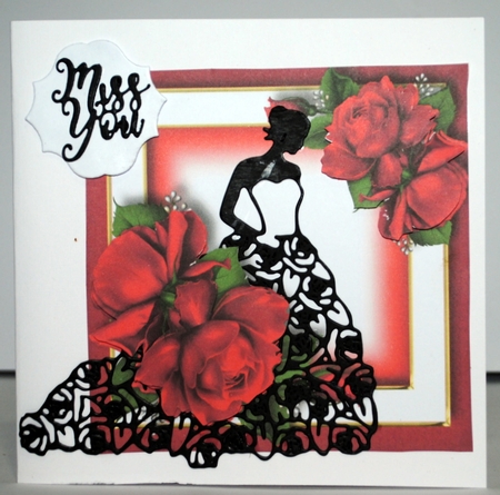 Pretty Porcelain Roses - Red No Butterflies by Kristina Norbat
