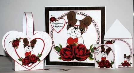 8x8 I Ruff you Valentine mini kit by Kristina Norbat