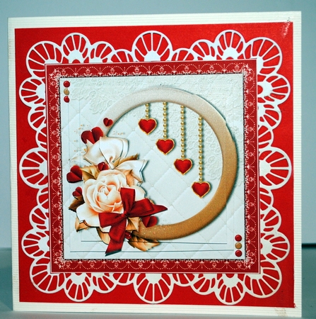 Valentine Hoop and Roses Mini Kit by Kristina Norbat