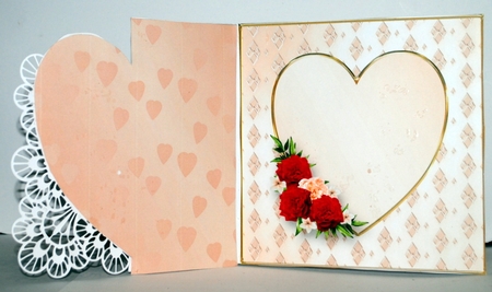 Champagne for Two - Offset Heart Card Mini Kit by Kristina Norbat