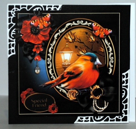 Finch and Flowers by Kristina Norbat