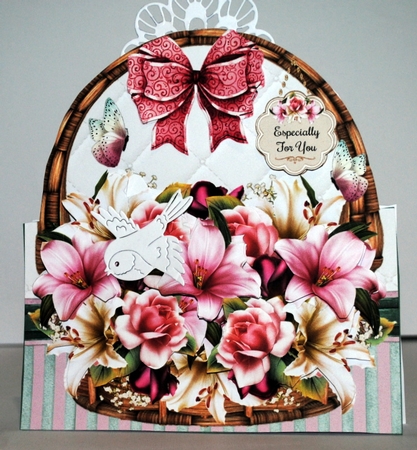 Lilies and Roses Basket Shaped Mini Page Kit  by Kristina Norbat