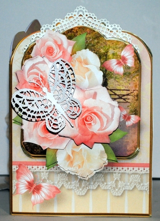 Peaches and Cream - Shaped Card Mini Kit by Kristina Norbat