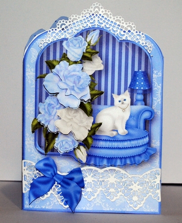 Sitting Comfortably - Shaped Card Mini Kit by Kristina Norbat