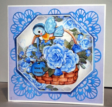 Octagon Basket Roses Mini Kit by Kristina Norbat