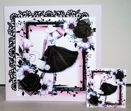 8x8 Monochrome fashionista 2 mini kit by Kristina Norbat