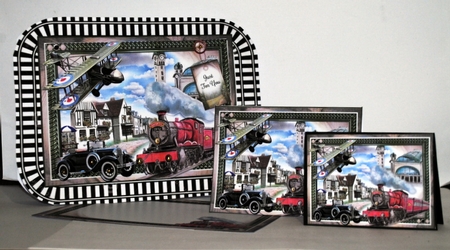 Planes, Trains & Automobiles Mini Page Kit  by Kristina Norbat