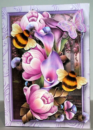 Fantasy Flowers - W-Fold Card Mini Kit by Kristina Norbat