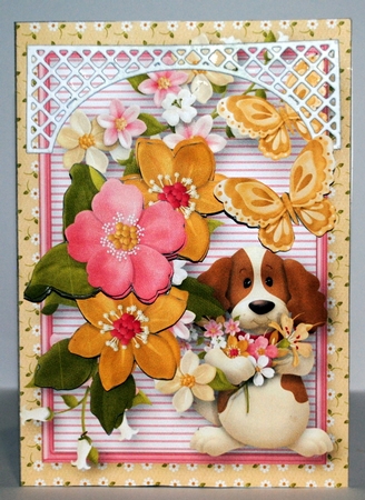 A Gift of Flowers - W-Fold Card Mini Kit by Kristina Norbat