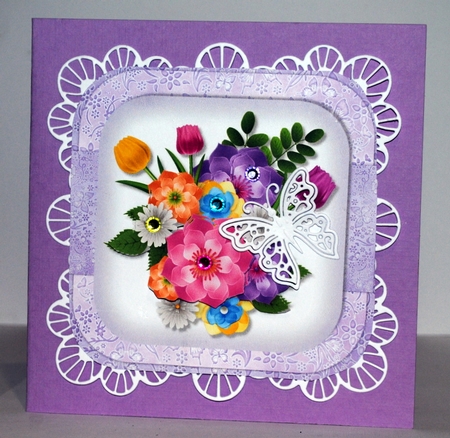Kit 4 Toppers Spring flowers & in Insert by Kristina Norbat