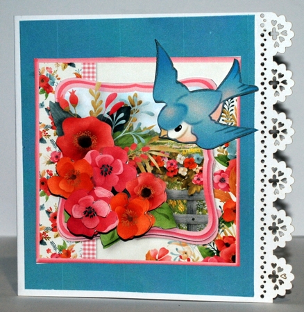 Country Posy - Decoupage Card Mini Kit by Kristina Norbat