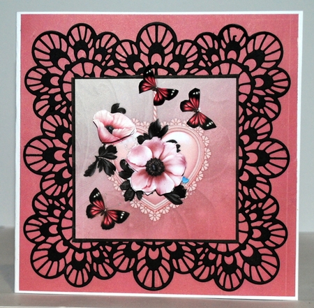 A Tender Heart - Square Card Front with Step-by-Step by Kristina Norbat