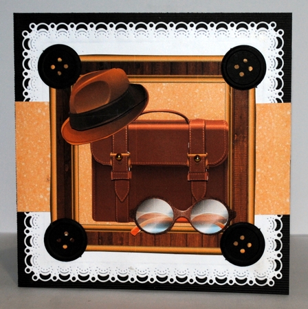 The Distinguished Fathers Day Hat & Bag 7x7 by Kristina Norbat