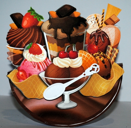 DESSERTS rocker card by Kristina Norbat