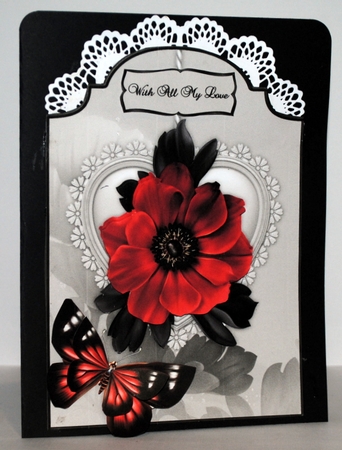 Poppy Love - Shaped Card Front with Step-by-Step by Kristina Norbat