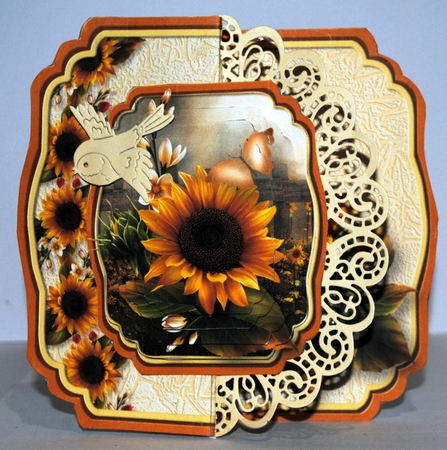 Sunflowers - Foldback Card Mini Kit by Kristina Norbat