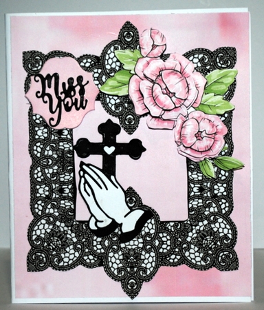 Pink Corner Flowers step by step Decoupage   by Kristina Norbat
