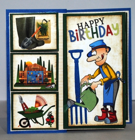8x8 He loves his gardening birthday/fathers day mini kit by Kristina Norbat