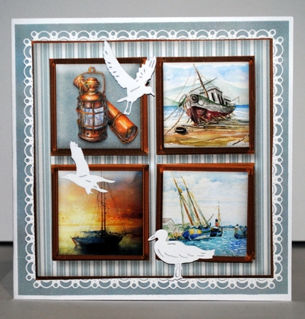 On the Sea - Square Layers Card Mini Kit by Kristina Norbat