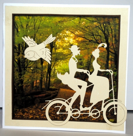 Autumn Scape Quick Card by Kristina Norbat