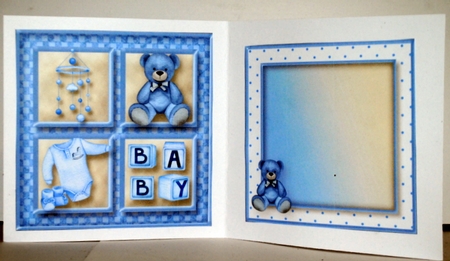 Baby Boy - Square Layers Card Mini Kit by Kristina Norbat