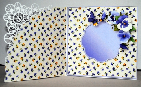 Pansies - Shell Front Card Mini Kit by Kristina Norbat