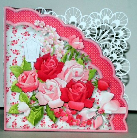 Roses and Blossom - Shell Front Card Mini Kit by Kristina Norbat