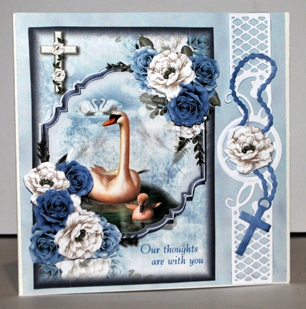 Swan and Cygnet Sympathy Card by Kristina Norbat
