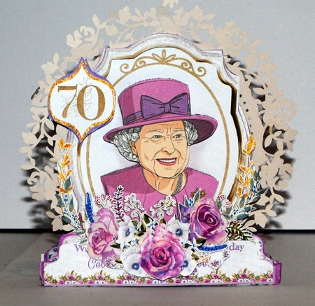 Happy & Glorious 1 Shaped 6x6 Card & Envelope Kit by Kristina Norbat